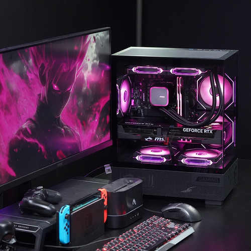 MSI/微星海景房整机R7 9700X/RTX5070Ti/5060Ti/RX9070XT独显台式组装电脑三角洲行动游戏电竞主机DIY组装机 - 图0