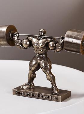 方家冷居铸铜坚持不懈大力视士摆件茶几益酒柜电柜办RTKD4515公室