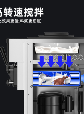 猛世冰淇淋机商用雪糕机全自动立式冰激凌机