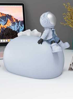 新款直销纸巾抽茶几餐桌装饰品宇航员纸巾盒摆件实用客厅卧室家用