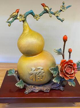 彩铜福禄葫芦摆件摆设乔迁礼品