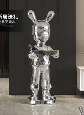 人物创意现代简约客厅大型落地摆件北欧轻奢电视柜玄关家居饰品