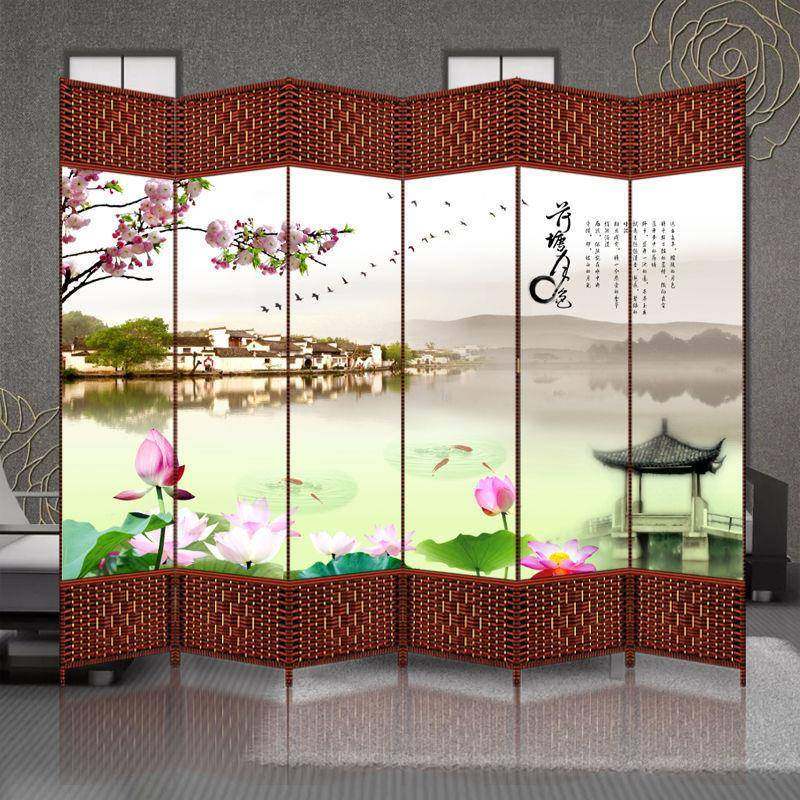 屏客风实折叠折屏厅简约现代中简式约办公养FBX生木布艺隔断移动,淘宝优惠券,粉丝福利购,淘宝优惠卷