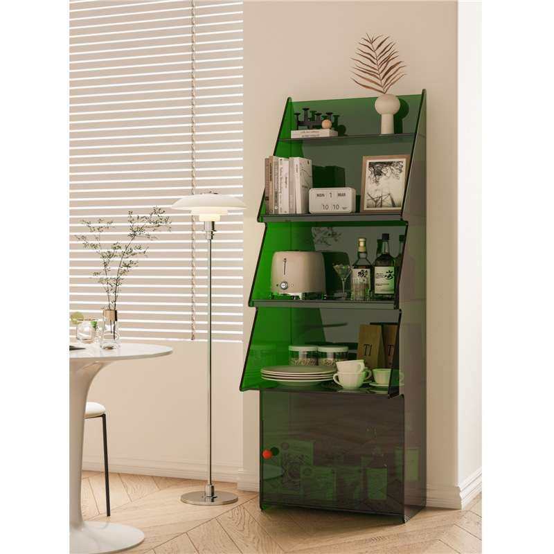 亚克力家居收纳置物架餐厅边柜卧室储物柜角落书架落地多层置物柜,淘宝优惠券,粉丝福利购,淘宝优惠卷