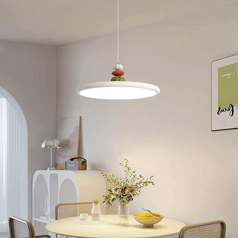 法式奶油风飞碟吊灯餐厅吊灯创意极简客厅灯饰现代简约餐桌灯具,淘宝优惠券,粉丝福利购,淘宝优惠卷