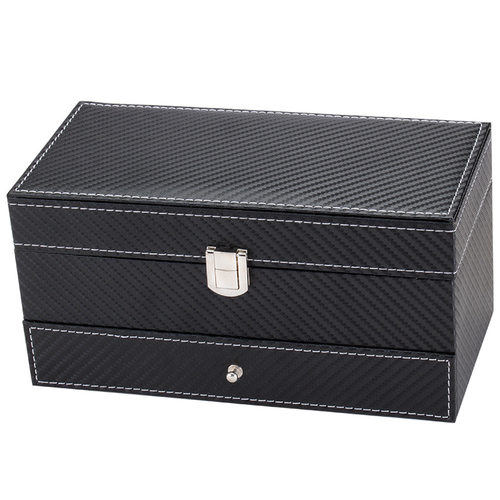 手表收纳盒 表盒 烤漆手表展示箱皮革多位展示盒新款多功能收纳盒 - 图3