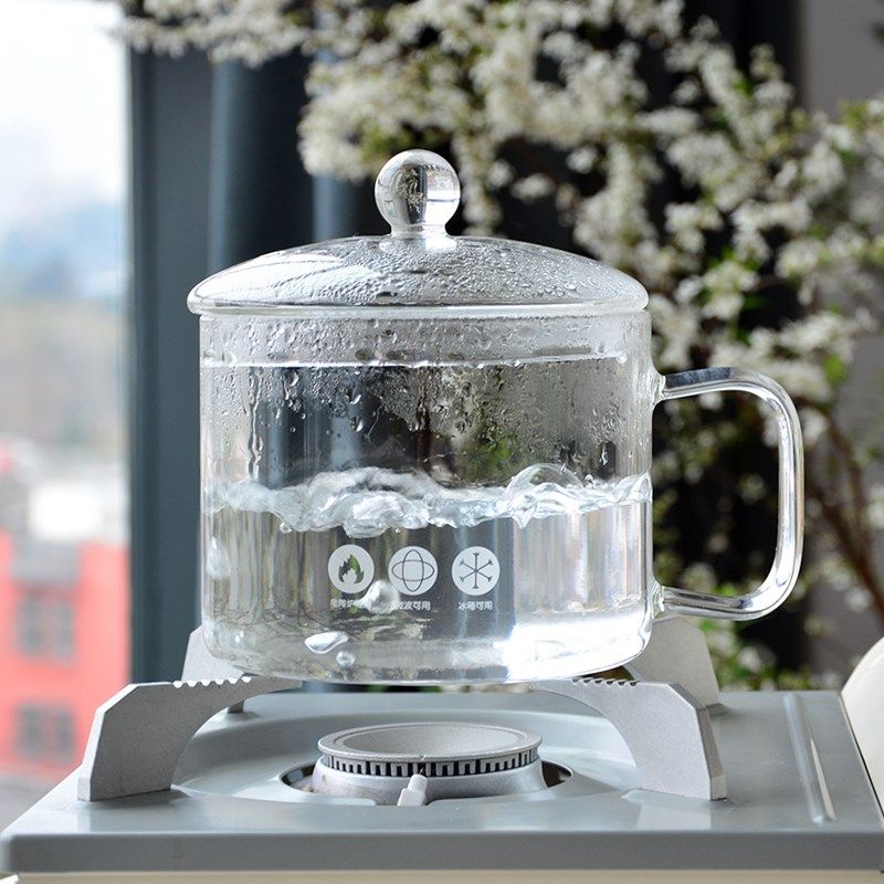 大容量可以泡面的玻璃杯单把手带盖玻璃碗高硼硅加厚耐高温可明火,淘宝优惠券,粉丝福利购,淘宝优惠卷