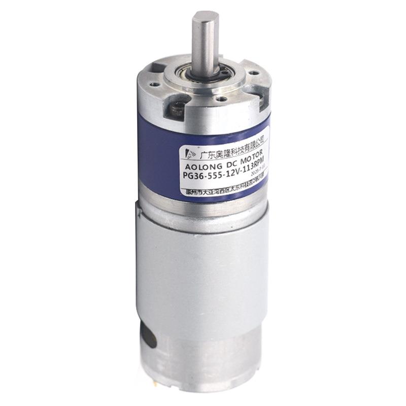 PG36-555直流减速行星电机12v马达大扭力金属智能家居开窗器马达 - 图3