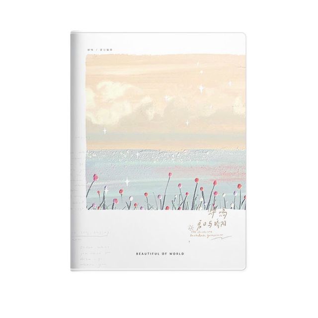 Sijin A4 thickened rubber sleeve notebook, soft surface, high appearance, simple student use diary, large and small students use