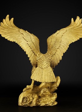 大展宏图老鹰摆件大鹏展翅雄鹰客厅装饰品公司店铺开业工艺品礼品