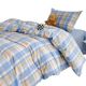 Class A students' complete cotton three-piece set 100 wash cotton single quilt cover bed sheet hat dormitory bedding
