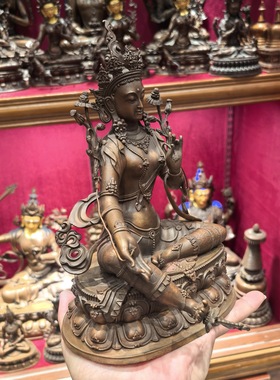 绿度母/绿度姆/度姆/度母/多吉度母/度母菩萨/23cm梵天佛堂摆件