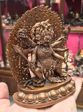 马头明王/马头金刚/旦真/旦增/马头明王金刚橛/15cm藏传佛像摆件
