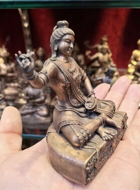 多智钦仁波切第二世/藏传10cm精品紫铜佛像佛堂供奉摆件