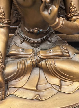 白度母/白度姆/度母/卓玛/扎那巴扎尔度母/46cm紫铜梵天藏传佛像