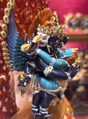 普巴金刚/普巴/金刚橛/橛金刚/15cm彩绘佛像梵天藏传佛堂供奉摆件