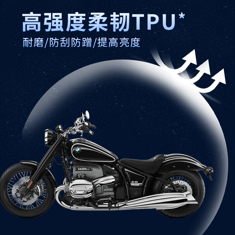 适用BMW宝马R18贴纸隐形车衣tpu防水油箱保护贴膜摩托车改装配件 - 图0