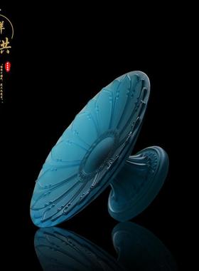 古法琉璃吉祥花供果盘供佛水果盘高脚供盘贡品盘家用佛具用品