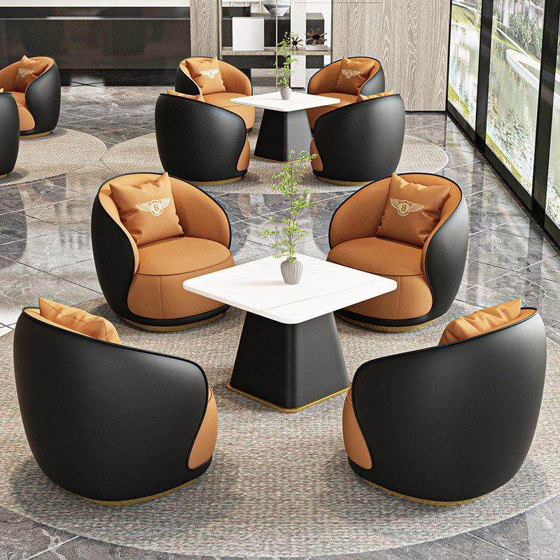 洽谈桌椅组合休息区轻奢现代休息区接待桌洽谈桌售楼处美容院接待,淘宝优惠券,粉丝福利购,淘宝优惠卷
