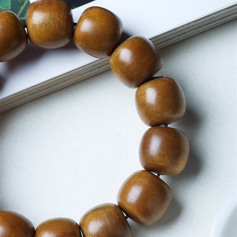 加里曼丹沉香手串1.6cm男女款佛珠手链16克左右老料软丝沉香木质 - 图1