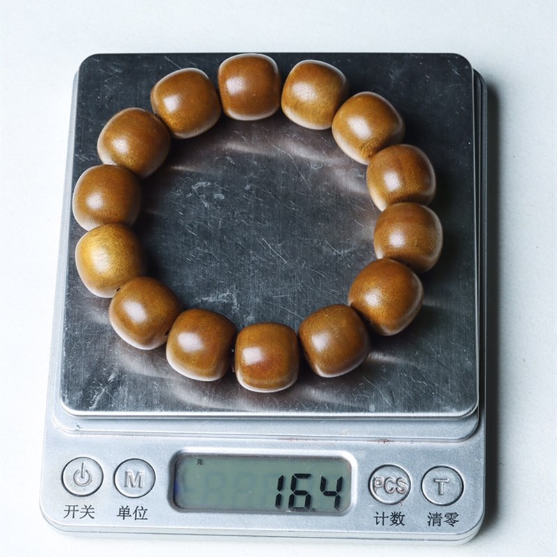 加里曼丹沉香手串1.6cm男女款佛珠手链16克左右老料软丝沉香木质 - 图2