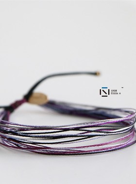 北屿岸十二星座情侣礼物学生闺蜜手绳个性手工女式简约编织手链