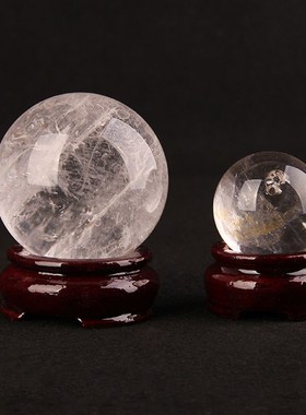 白水晶球摆件天然白水晶球家居装饰办公室