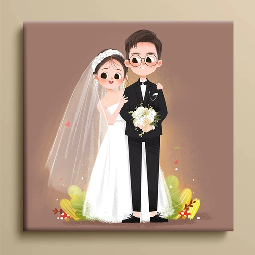 Головоломка для влюбленных, мультяшная фоторамка, делается под заказ, подарок на день рождения