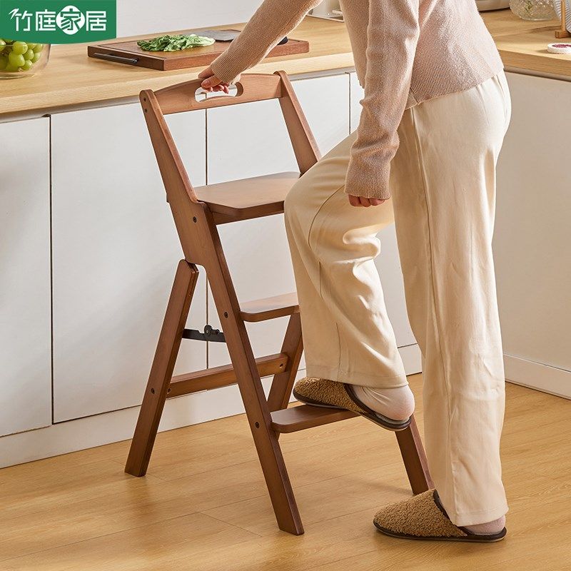家用多功能折叠梯凳便携式登高z梯子阶梯花架厨房高脚凳带靠背椅,淘宝优惠券,粉丝福利购,淘宝优惠卷