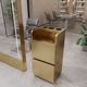 Internet celebrity hair salon tool cabinet hair salon barber shop stainless F steel multi-layer storage cabinet haircut without installation