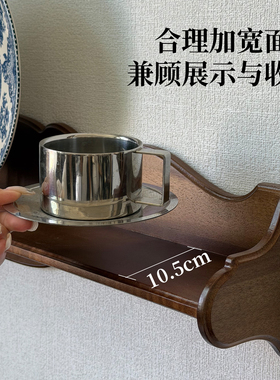 复古木质壁挂装饰架客厅卧室收纳