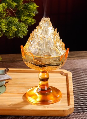 速发古法琉璃沉山炉香家炉用香薰炉香道茶道博香檀香新中式桌面摆