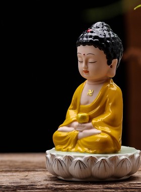 速发创来陶瓷平安佛如意车载装饰品系佛像观音保平安家居玄关饰佛