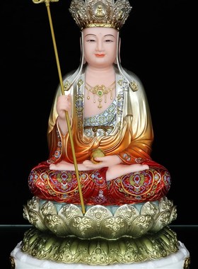 速发观圣菩萨家用摆件如祖佛来地藏王弥勒笑佛娑婆三音树脂仿瓷佛