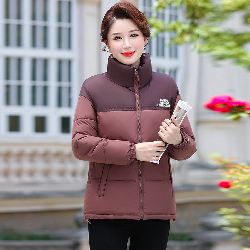 中年妈妈装立领加厚棉服女2025冬季新款时尚大码保暖羽绒棉袄外套,淘宝优惠券,粉丝福利购,淘宝优惠卷