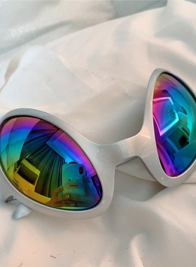 速发变墨对T外星人绿色土酷少蹦迪夸张派E搞怪太身镜