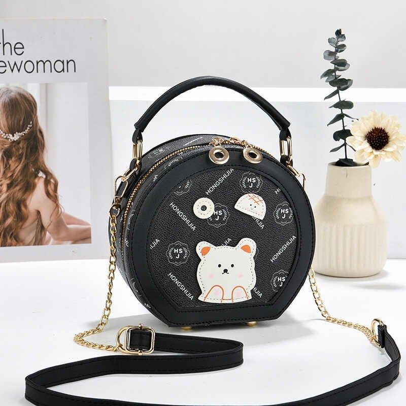 迷你小圆包2024新款儿童斜挎包女可爱网红简约时尚单肩链条小包包,淘宝优惠券,粉丝福利购,淘宝优惠卷