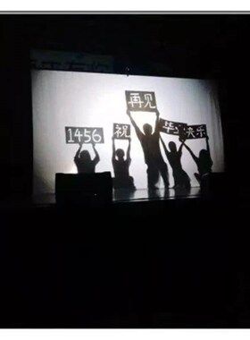 白布皮影戏影子舞台投影幕布人影手影手电筒秀表演摄影背景灯光布