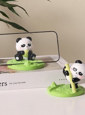 速发创意熊装可爱办公桌面猫饰摆件工位解愈系治压中国风礼物