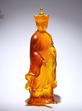 速发音璃站像地藏王菩萨件家里佛像供奉观琉莲花摆像本愿谛听坐骑