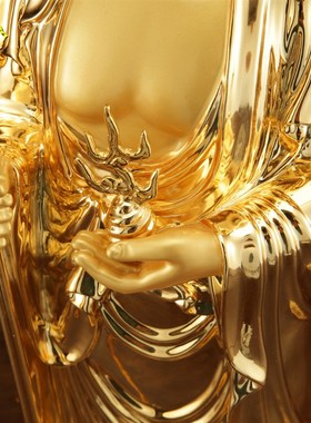 速发一心铜 16/1寸纯铜鎏金《地藏王菩萨》九华山地藏菩萨佛像斋