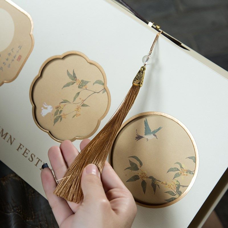 2024新款中秋月饼烘焙礼品6/8粒硬盒空盒包装盒高档手提定Z制logo,淘宝优惠券,粉丝福利购,淘宝优惠卷