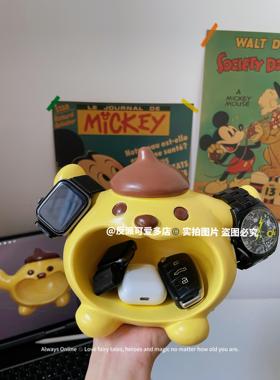 反派可爱多布丁狗收纳盒首饰蜡笔钥匙卡通玄关储物罐小新摆件