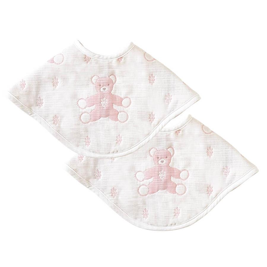 Japan SOULEIADO six-layer gauze baby bib burp cloth 360-degree rotating baby saliva towel 2 pieces