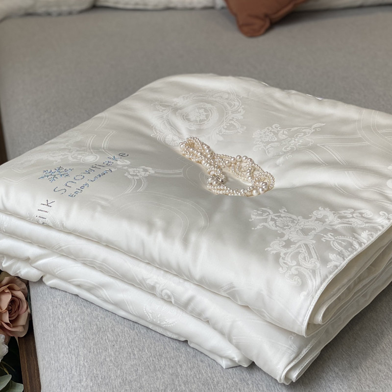 高端抗菌60支大提花蚕丝雪绒夏被芯薄款柔软亲肤细腻空调被芯被子,淘宝优惠券,粉丝福利购,淘宝优惠卷