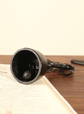 佛铃锡杖铸铁手摇铃仿日式南部铁器家居佛学摆件铸铁桌铃醒神铃铛