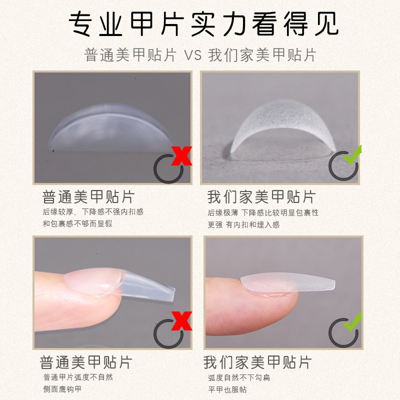 穿戴甲专用甲片磨砂免打磨美甲手工穿戴甲店分码指甲贴片,淘宝优惠券,粉丝福利购,淘宝优惠卷