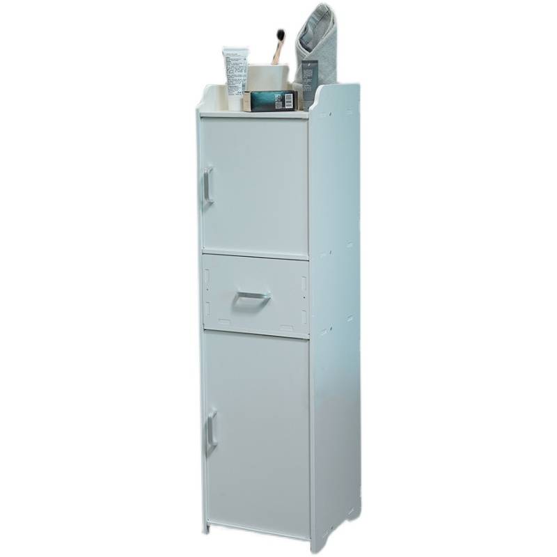 ll浴室置物架防水储物柜免打孔卫生间收纳柜落地式厕所洗手间置物 - 图2