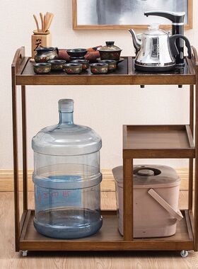 移动茶车茶桌家用客厅茶水柜多功能上水一体茶盘套装现代简约茶具