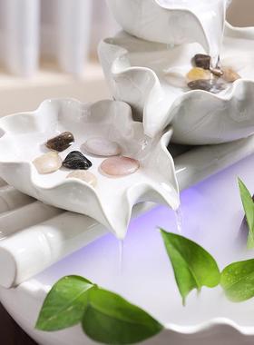 风水球流水生财桌面简约摆件家居电视柜茶几创意招财喷泉开业送礼